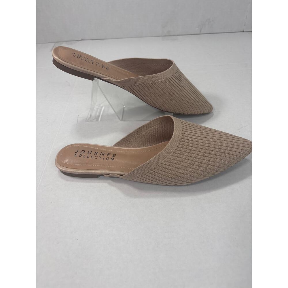 Journee Collection Cloth Upper Cushioned Comfort Slides, Size 9 - Picture 3 of 7